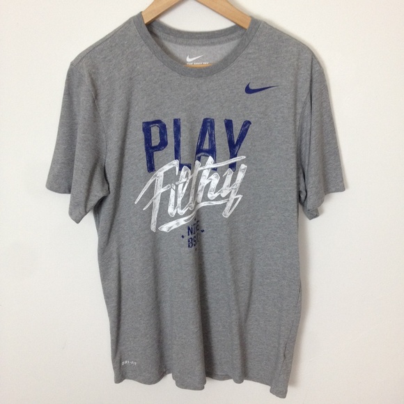 Nike Other - Nike Dri-Fit Men Cotton Blend Large Gray T-Shirt